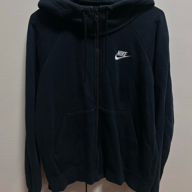 나이키 블랙 후드집업 S