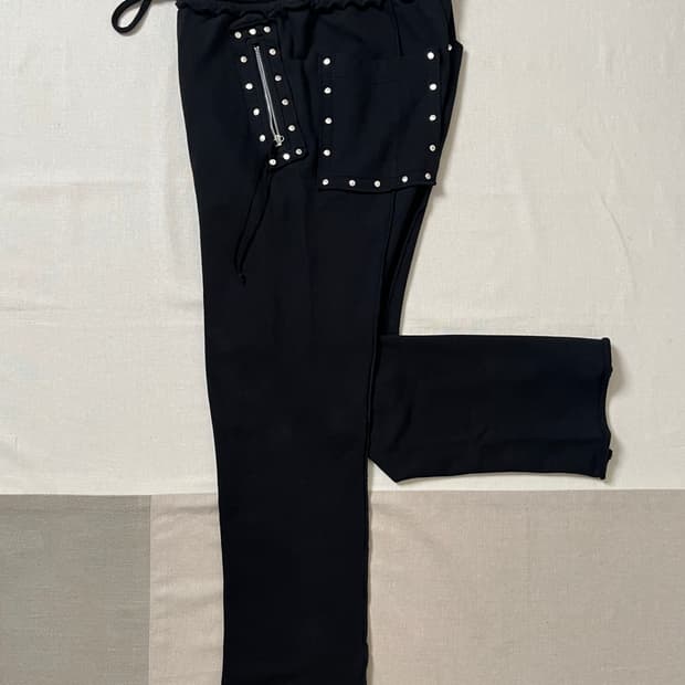 Nvrfrgt 스터드 플레어 라운지팬츠 네버포겟 트랙팬츠