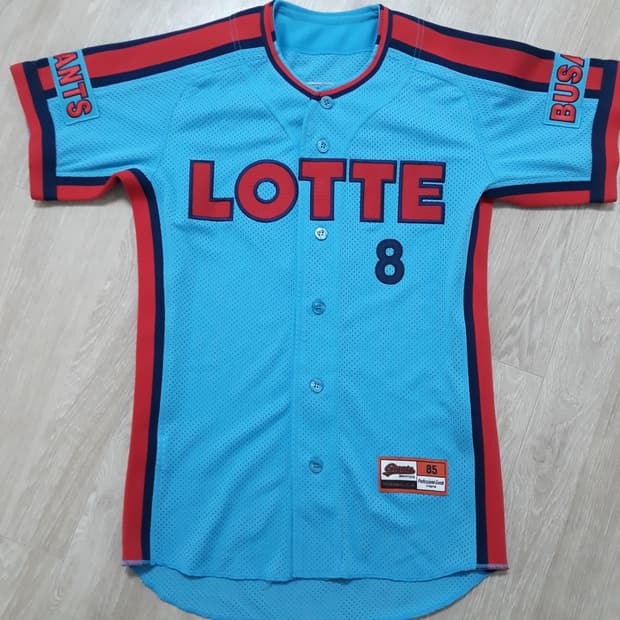 롯데자이언츠 전준우 프로페셔널 챔피언 스머프 85사이즈 유니폼