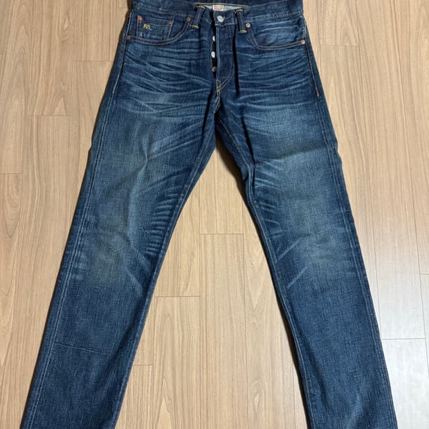 RRL(더블알엘) 슬림핏 셀비지 데님 30/30