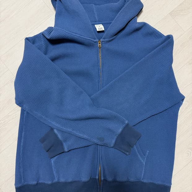 카키스 와플 후드집업