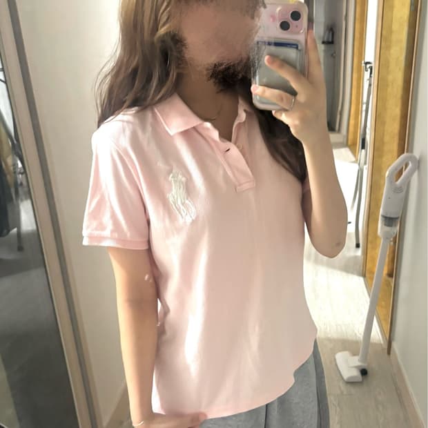 폴로 빅포니 카라티 핑크 xl🤍