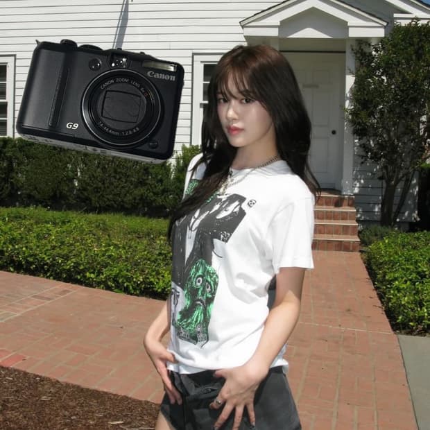 민트 급 안유진 디카 캐논 파워샷 G9