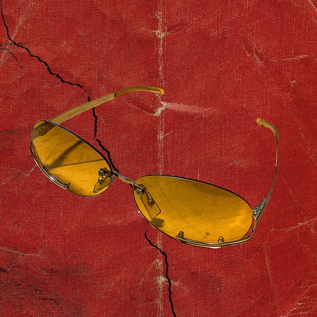 LOEWE 00s 빈티지 로에베 긱시크 골드 무테 선글라스