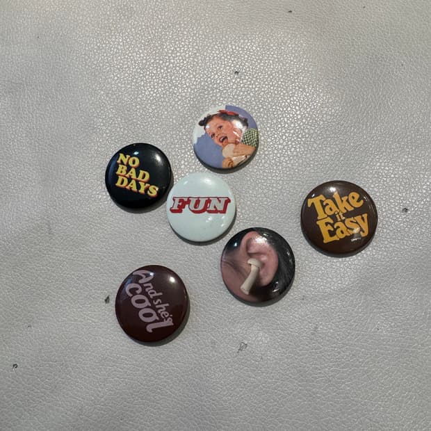 빈티지 뱃지 브롯지 6set