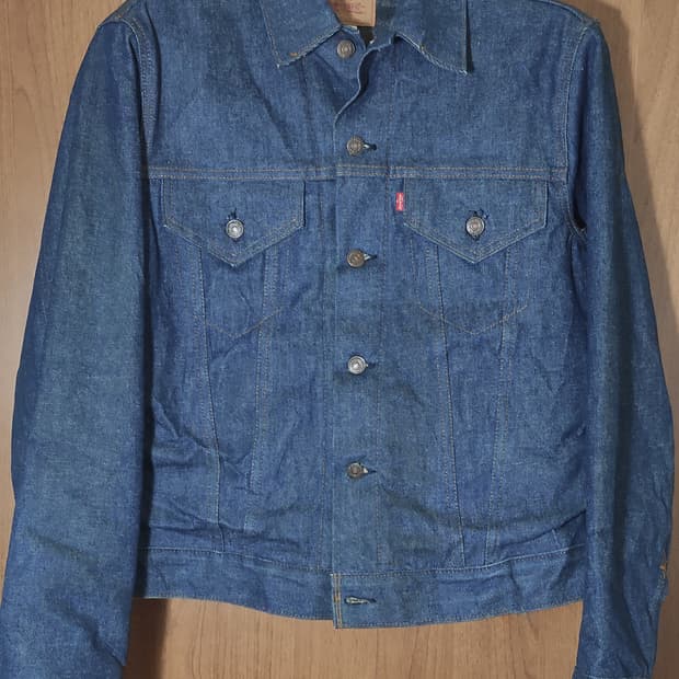 70s 리바이스 데님 자켓 미세탁 라이닝 안감