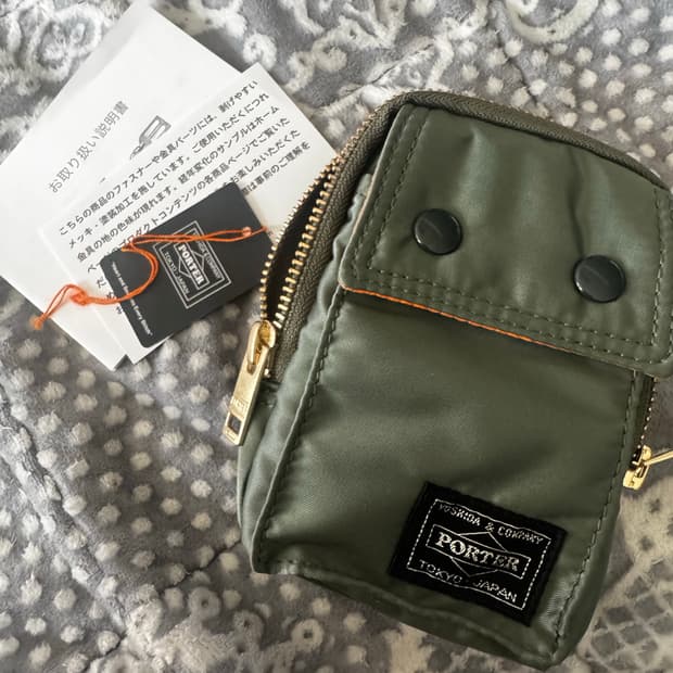 (새제품)포터 탱커 파우치 세이지그린