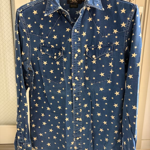 RRL 스타프린팅 웨스턴 셔츠