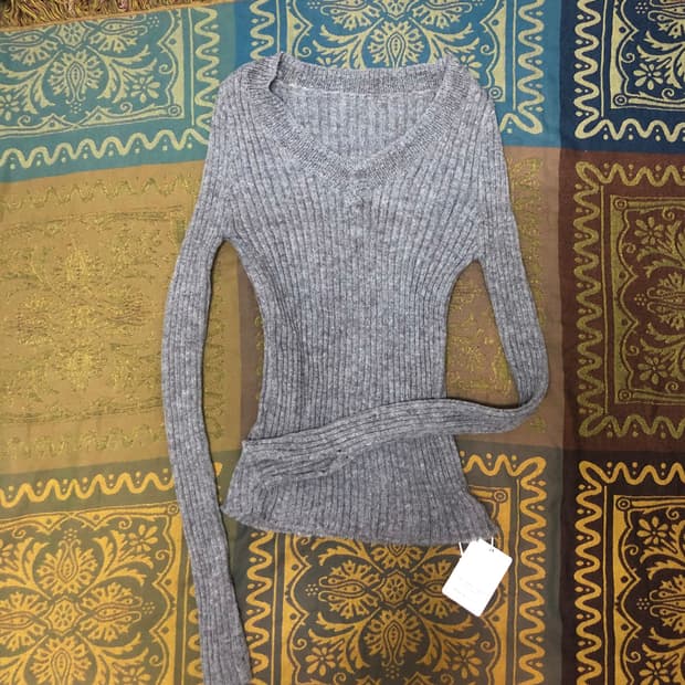 vintage gray knit