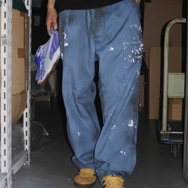 [2] 아나크로놈 NO TUCK WIDE CHINO TROUSER 블루