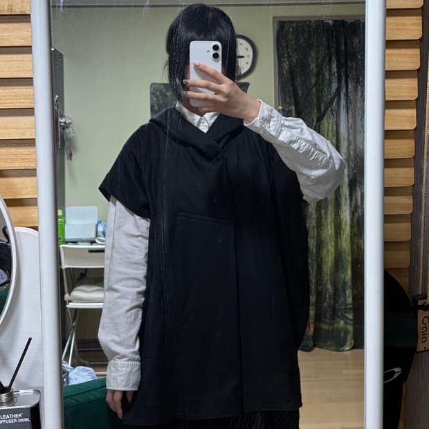 Issey Miyake hooded vest