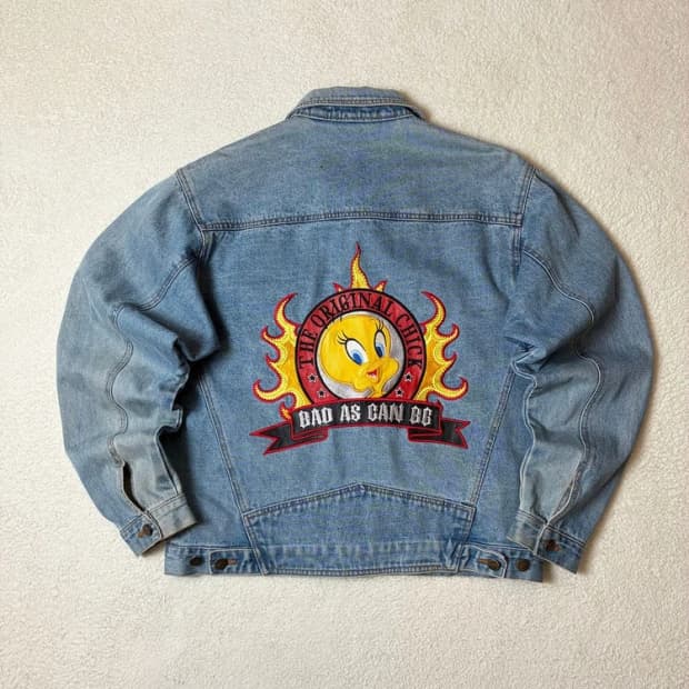 루니툰즈 90's Tweety 트위티 데님 자켓 PN6433