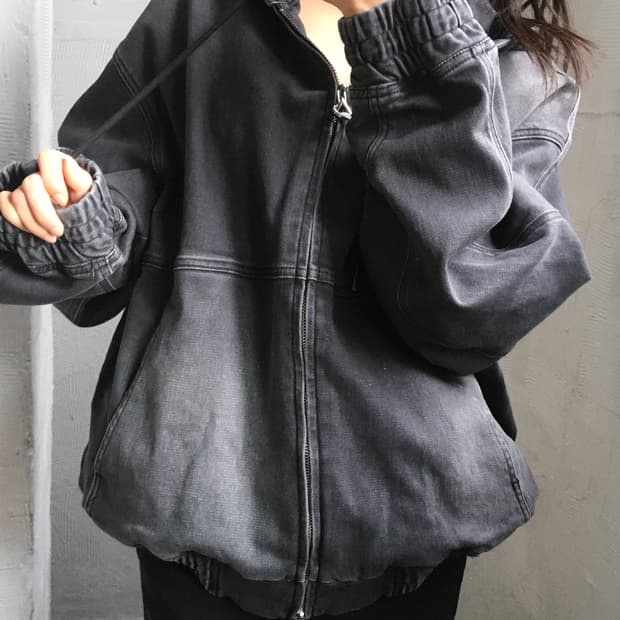 Solid Homme 솔리드옴므 23FW 다잉 데님 후드집업