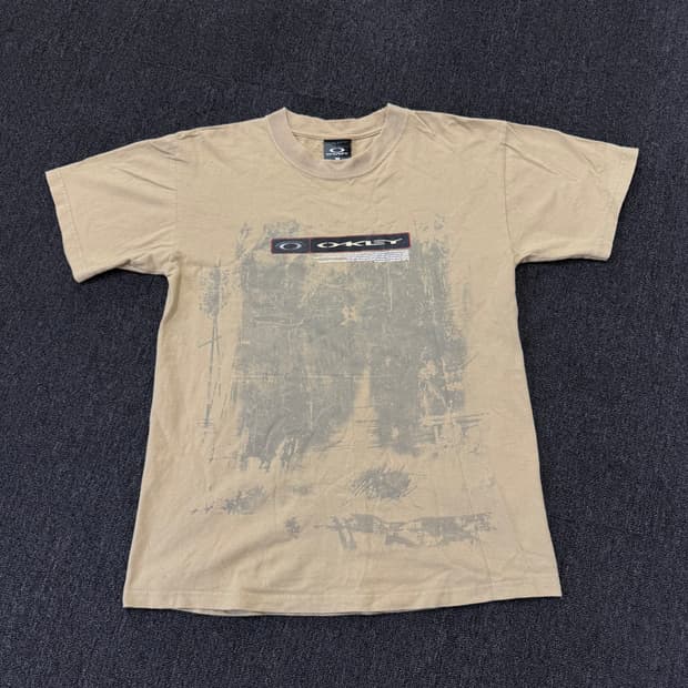 오클리 로고 빈티지 반팔 티셔츠