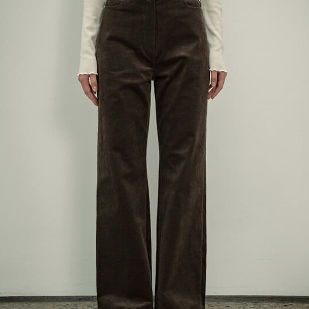 시야주 코듀로이 바지 SIPT7056 high waist corduroy