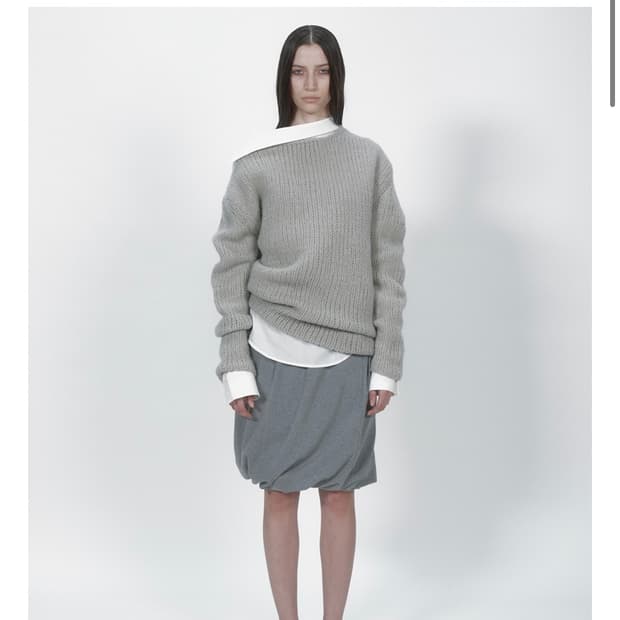 낫띵에브리띵 그레이 스웨터