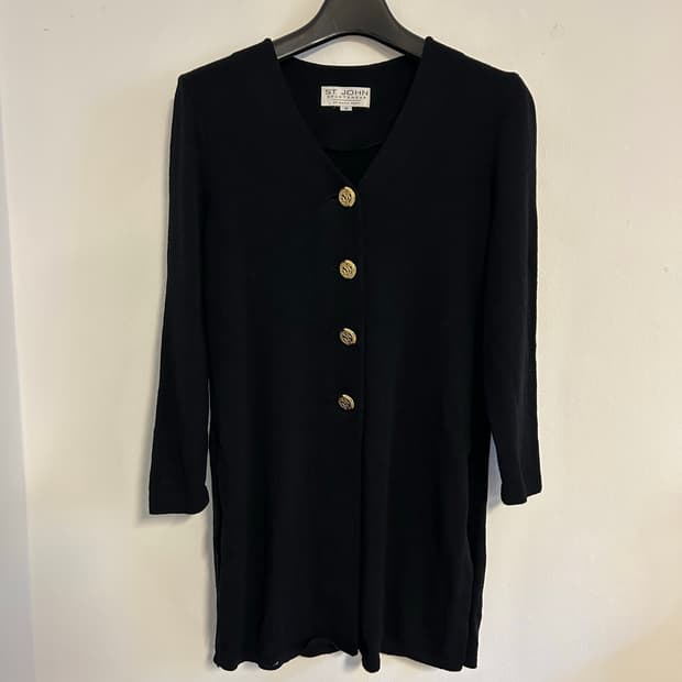 세인트존 클래식 골드버튼 니트 가디건
