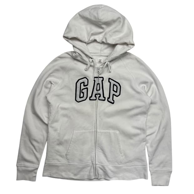 GAP 갭 y2k 화이트 후드집업 L