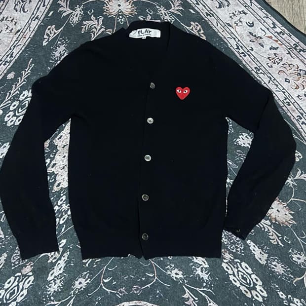 꼼데가르송 가디건 S size (black)