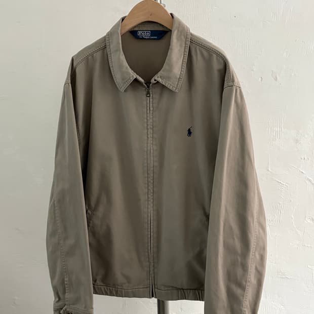 Polo 폴로 랄프로렌 탄베이지 컬러 코튼 헤링턴 자켓