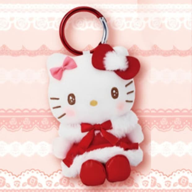 헬로키티 홀리데이 쿠지 4등상 헬로키티키링 한정판