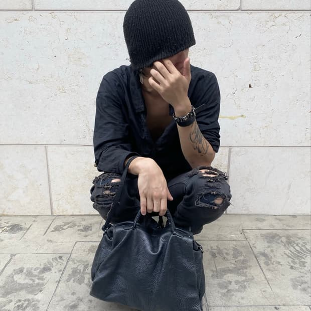 (LEBEIGE) Raven Braided Satchel Bag