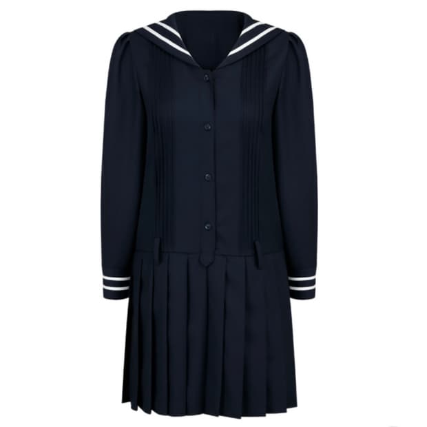 라벨르블랑 세일러 플리츠 원피스