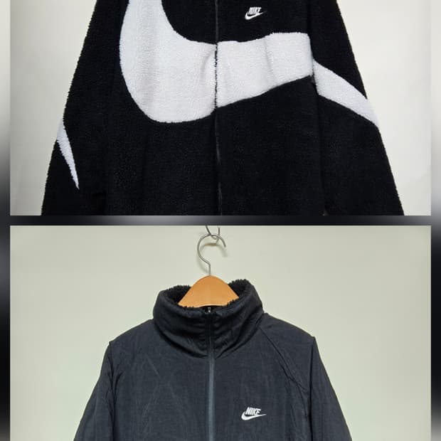 나이키 빅스우시 리버시블 셰르파 자켓 XL