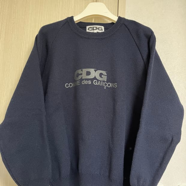 CDG 스쿨 풀오버 네이비