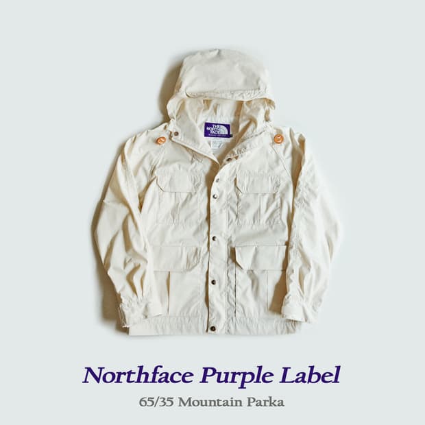 노스페이스퍼플라벨 65/35 마운틴파카 에크루 M사이즈