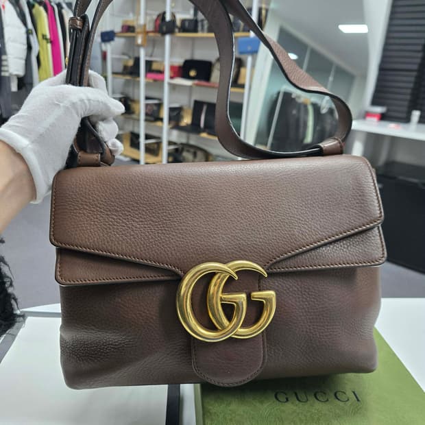 [50%세일] 구찌 마몬트 브라운 숄더백