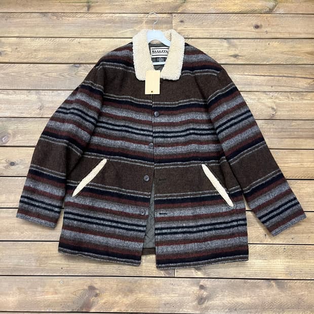 빈티지 커용커 울 양털 누빔 자켓 