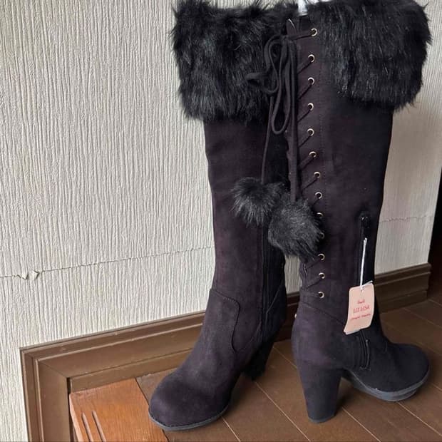 리즈리사 폼폼이 롱부츠