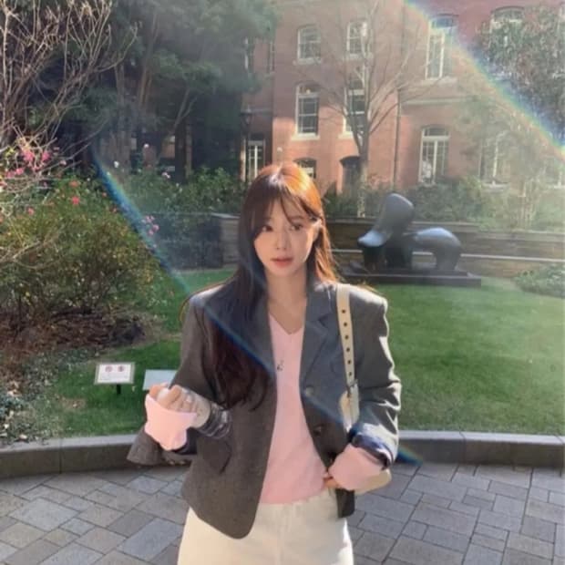 더위시 리즈 제작 kaylee wool 울 자켓 차콜
