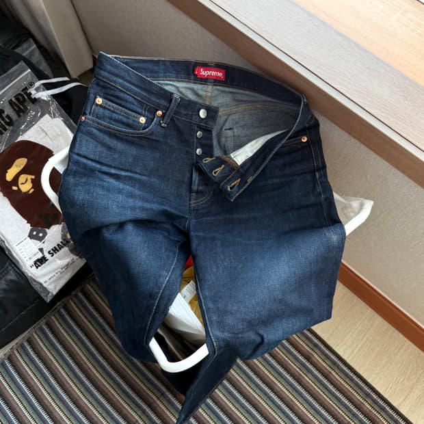 슈프림 리지드 데님 팬츠