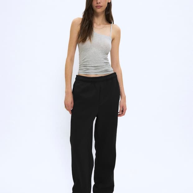 (S 블랙) 파르티멘토우먼 와이드 스웻팬츠