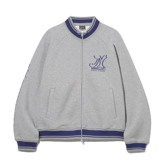 [M] 테켓 Zzzip 트랙 집업 스웨트셔츠 멜란지그레이 