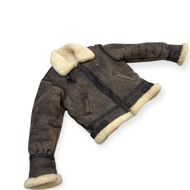 B-3 양털 무스탕 재킷