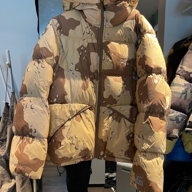 스투시 카모 립스탑 푸퍼패딩