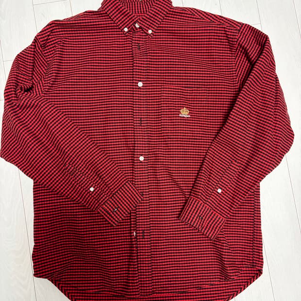 슈프림 크라운 셔츠 M 레드