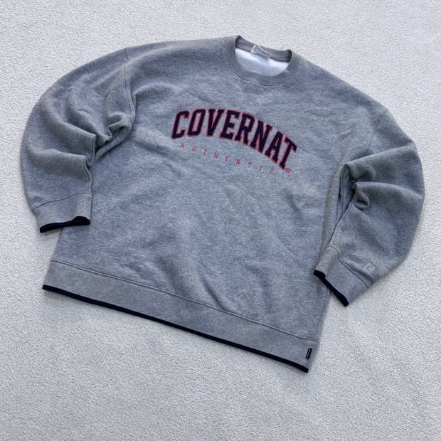 XL 커버낫 어센틱로고 맨투맨 티셔츠 0423E