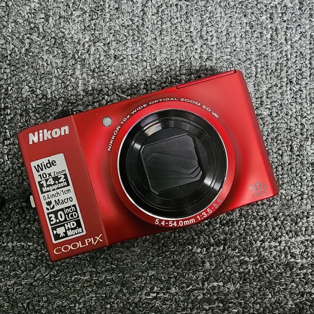 니콘 쿨픽스 S8000 레드 빈티지디카 디지털카메라