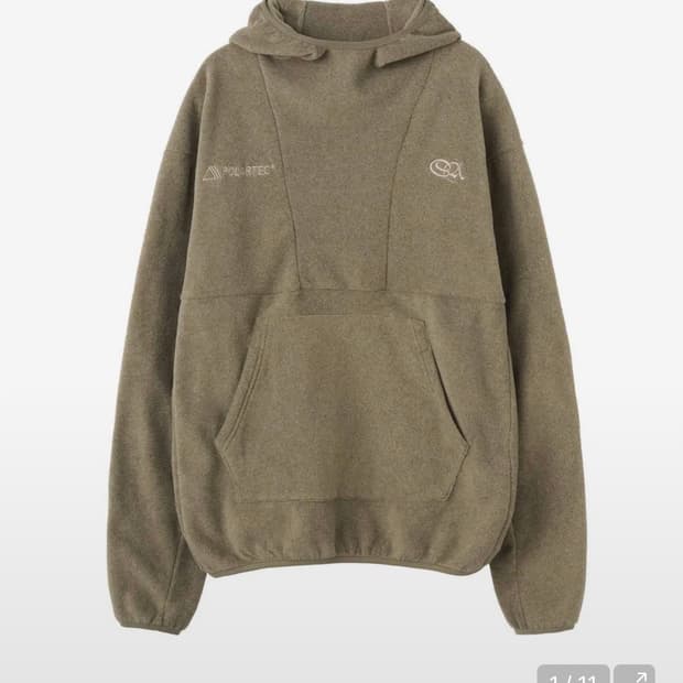 스컬프터 POLARTEC® Basic Hoodie Melange Brow