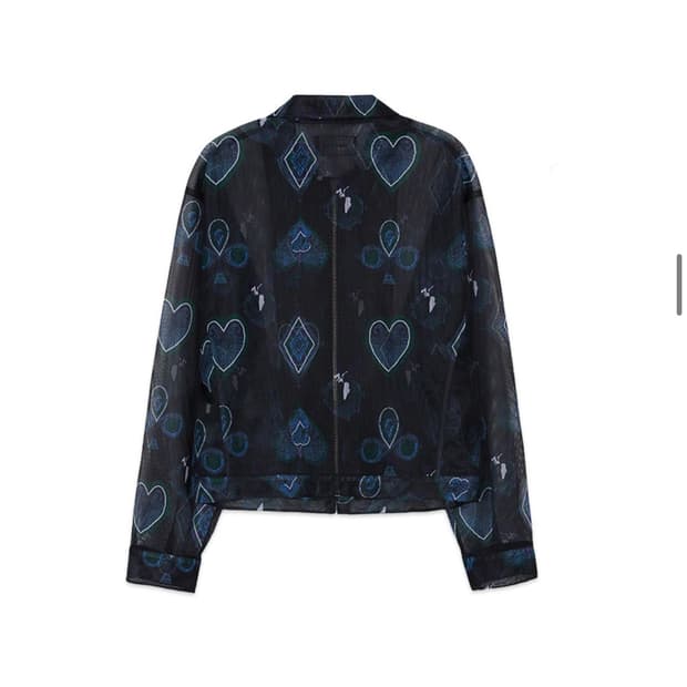 앤더슨벨 쉬어 매쉬 집업 자켓