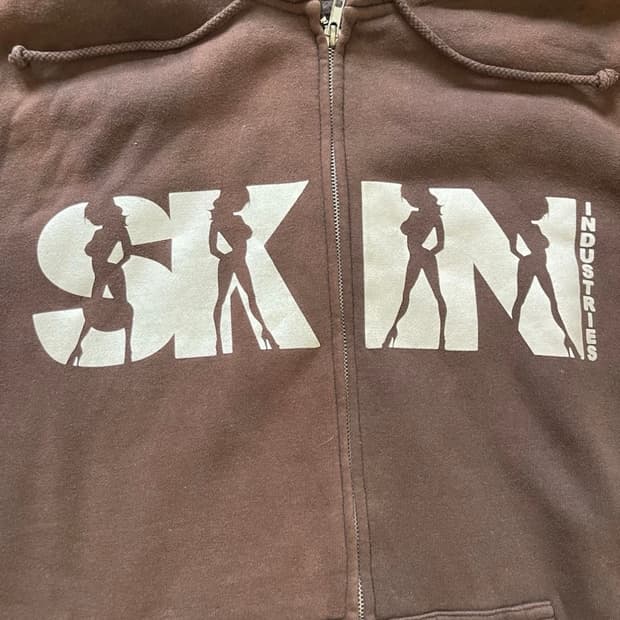 Vintage Skin Industries 후드집업 브라운