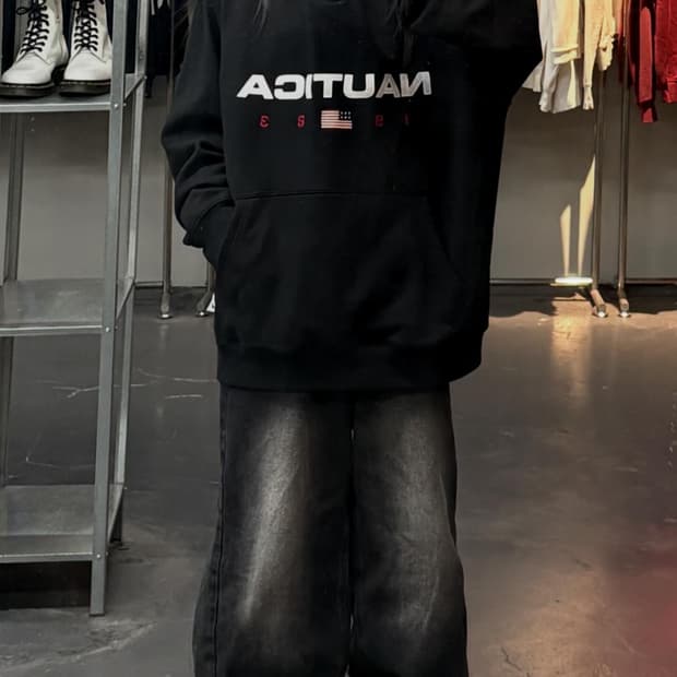 노티카 83 플래그 성조기 후드티 A3759