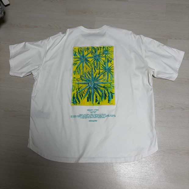 송지오옴므 Bright Stars 페인트 티셔츠