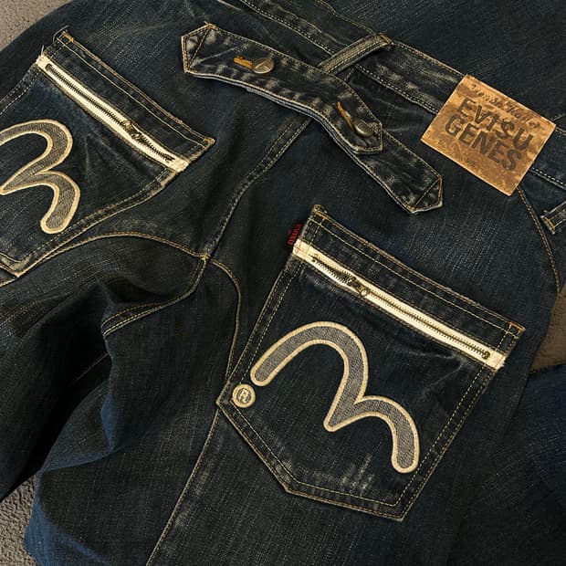 에비수 빈티지 백신치 스트레이트 데님 처분 