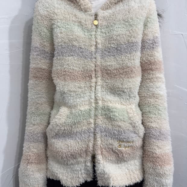 gelato pique fleece hood twoway zipup