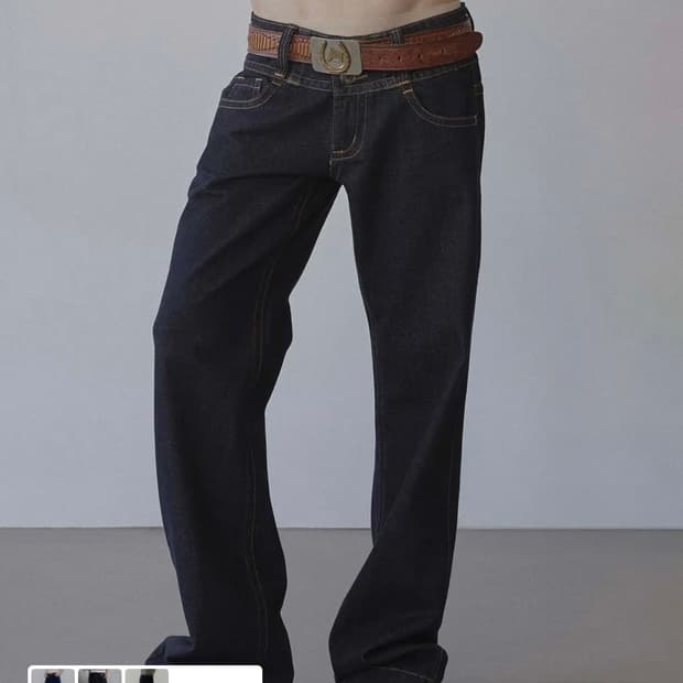 (L)스컬프터 union denim indigo